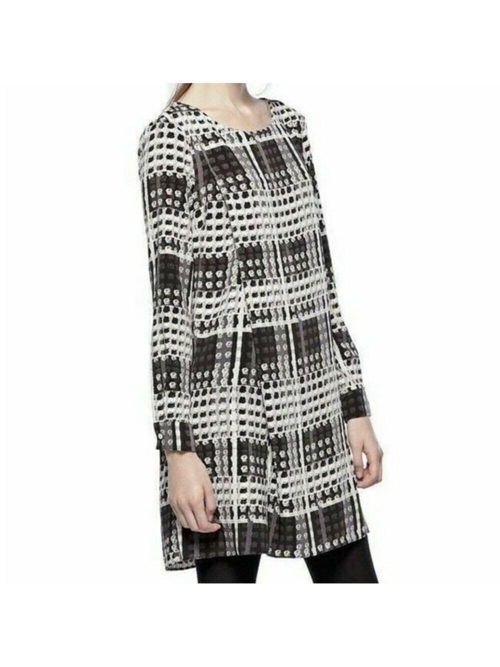 Thakhoon Abstract Shift Midi Dress, Size XL